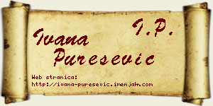 Ivana Purešević vizit kartica
